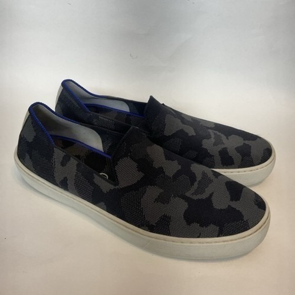 Rothy's Grey/Black Camouflage Slip On Loafers Sneakers Women 10 China Fabric